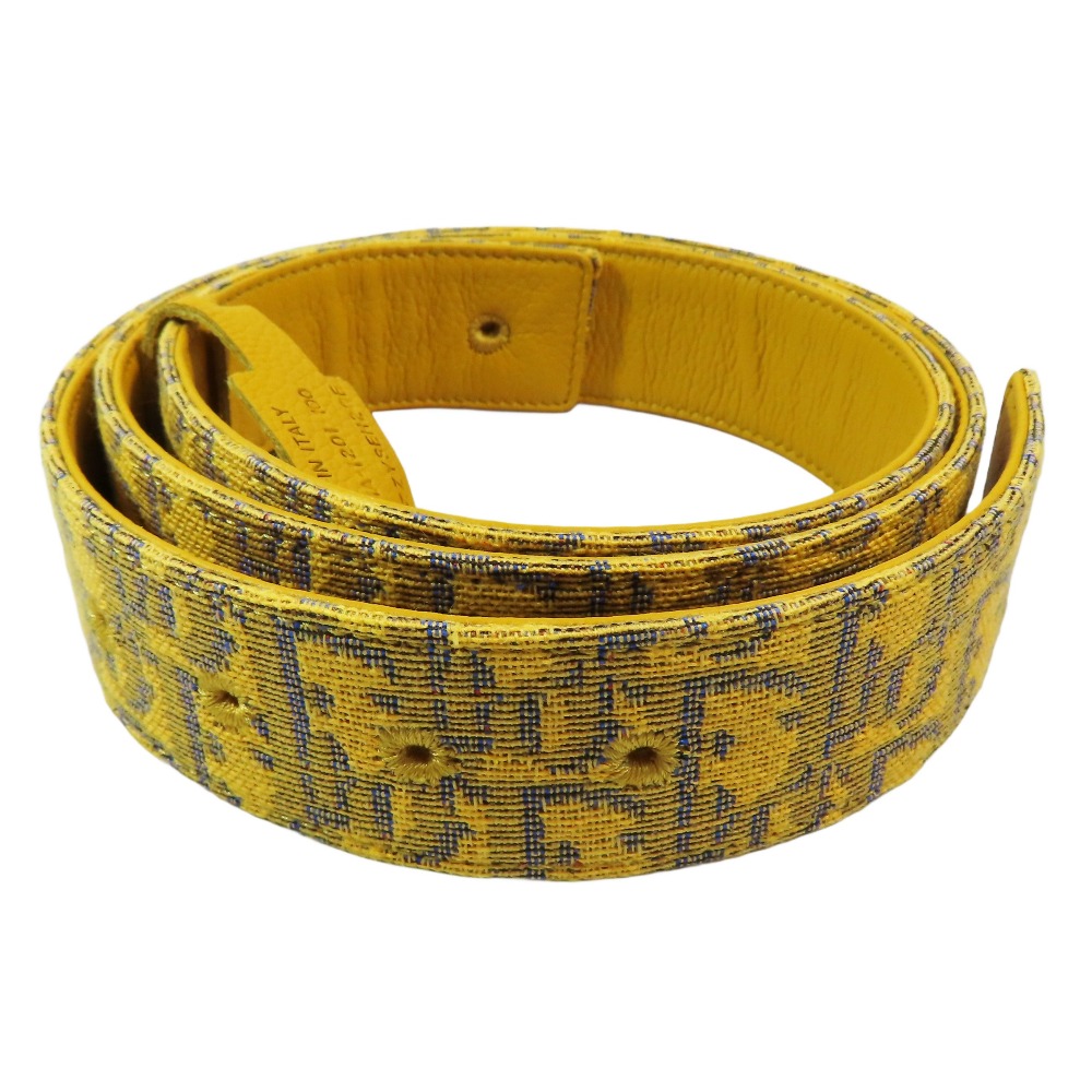 クリスチャンディオール　ベルト　金色CDロゴ VTG CHRISTIAN DIOR CD Gold Logo Reversible Buckle Dress