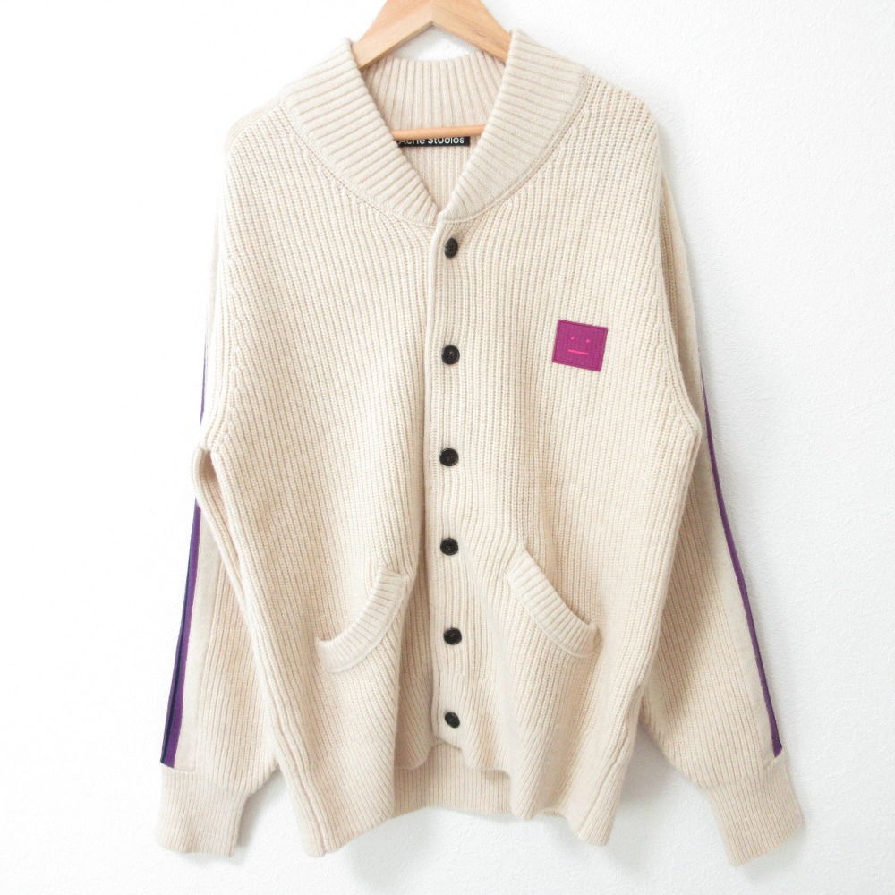 acne studios ベージュ　カーディガン　メンズ　M 楽天市場】acne studios カーディガンの通販