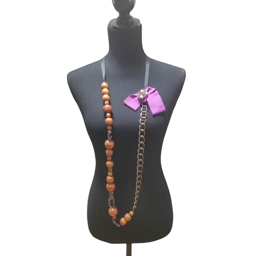 楽天市場】マルニ MARNI ネックレス アイボリーxゴールドx