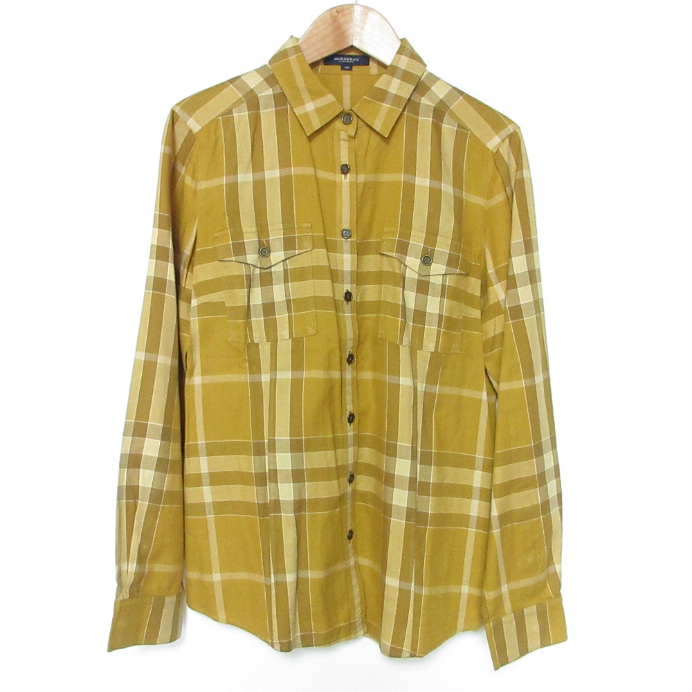 美品 ✨ BURBERRY ストライプ フリル 長袖シャツ 40 楽天市場】フリル（ブランドバーバリー）（シャツ・ブラウス