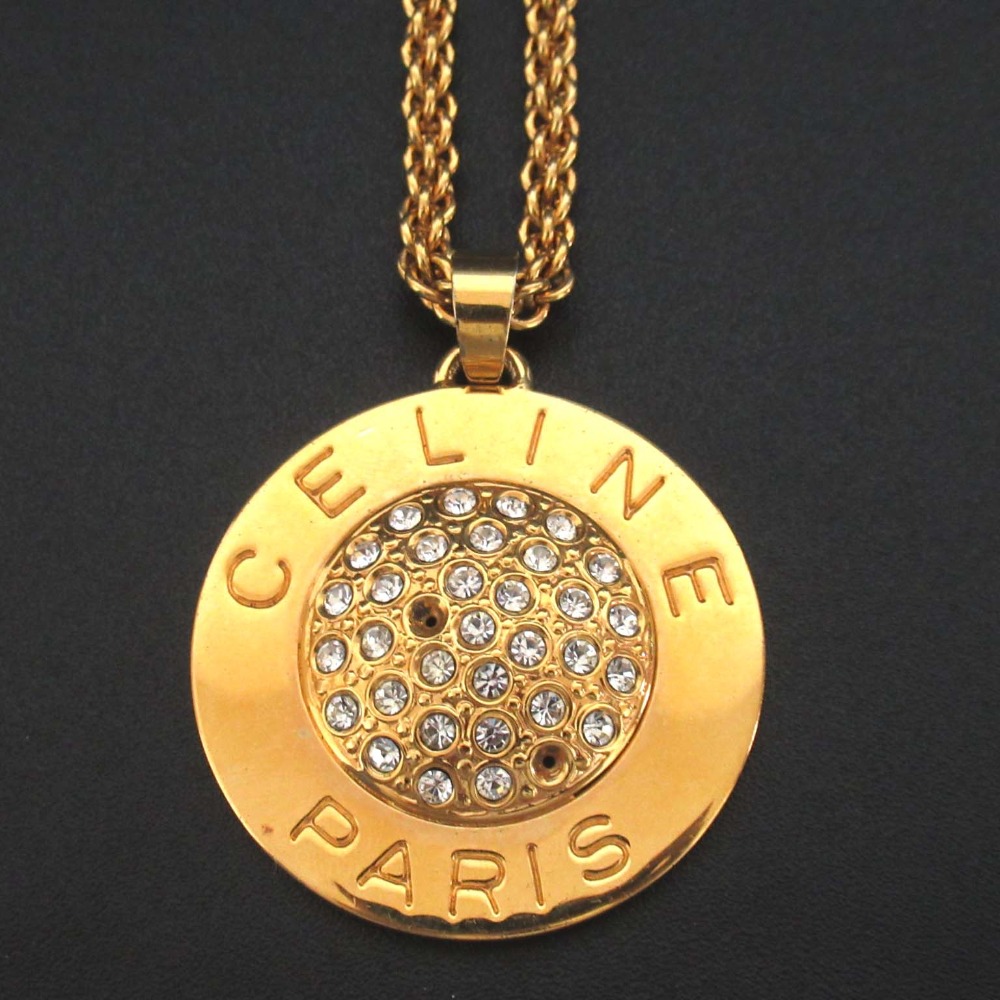 ✨希少✨ CELINE セリーヌ サークルチェーン GP ネックレス ゴールド CELINE - ☆希少☆ CELINE セリーヌ サークルチェーン GP