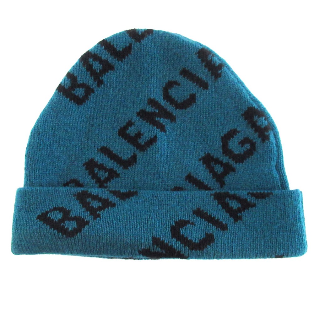 BALENCIAGA バレンシアガ ニット帽　ビーニー　ロゴ ウール ピンク BALENCIAGA(バレンシアガ) ニットキャップ・ビーニー(レディース