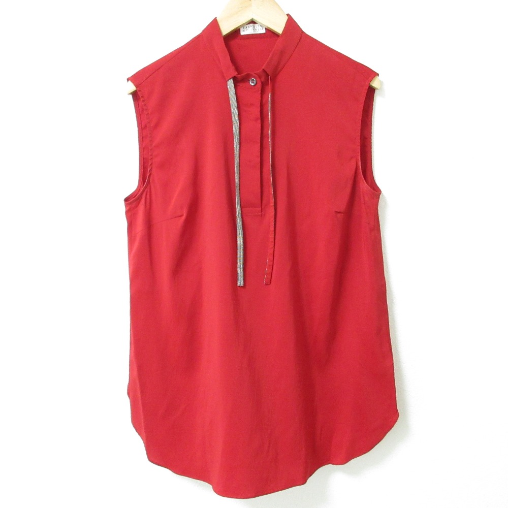 さ*き様 【美品】 ブルネロクチネリ ノースリーブ ブラウス シルク ホワイト 楽天市場】BRUNELLO CUCINELLI ブルネロクチネリ ノースリーブ
