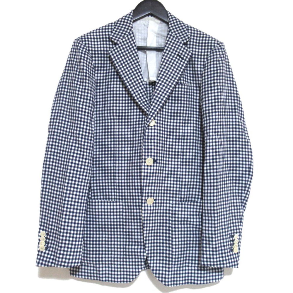 CARUSO カルーゾ イタリア製 TOSCA ブロックチェック シングル２Bジャケット 1122-343-5945 48 OLIVE テーラード 定価165,000円 g14279 カルーゾ ベスト ホワイト・ネイビーチェック 44サイズ AFB3