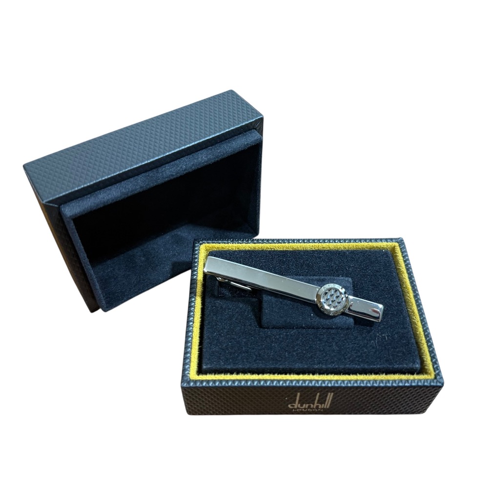 銀製シルバー925【正規品】ダンヒル dunhill　ネクタイピン　カフスセット ダンヒル dunhill シルバー ネクタイピン 925スクエア カット