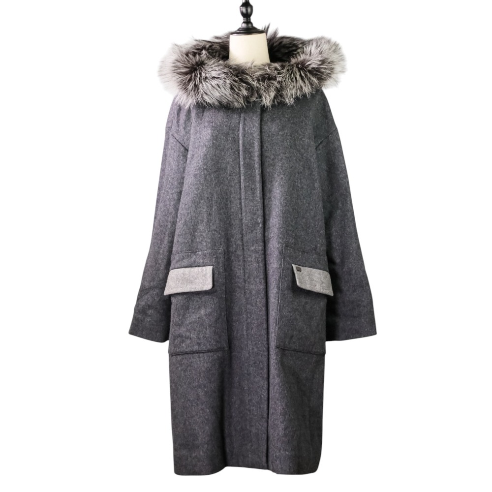 楽天市場】【フォクシー】Foxey カシミヤ ミンクファー コクーンコート