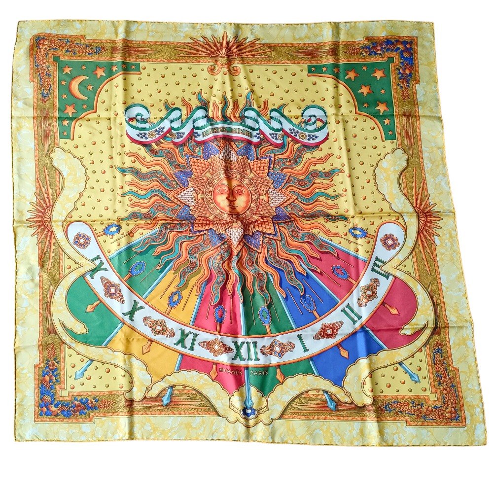 ☆美品☆ HERMES スカーフ CARPE DIEM HERMES - 美品 エルメス HERMES スカーフ カレ90 CARPE DIEM