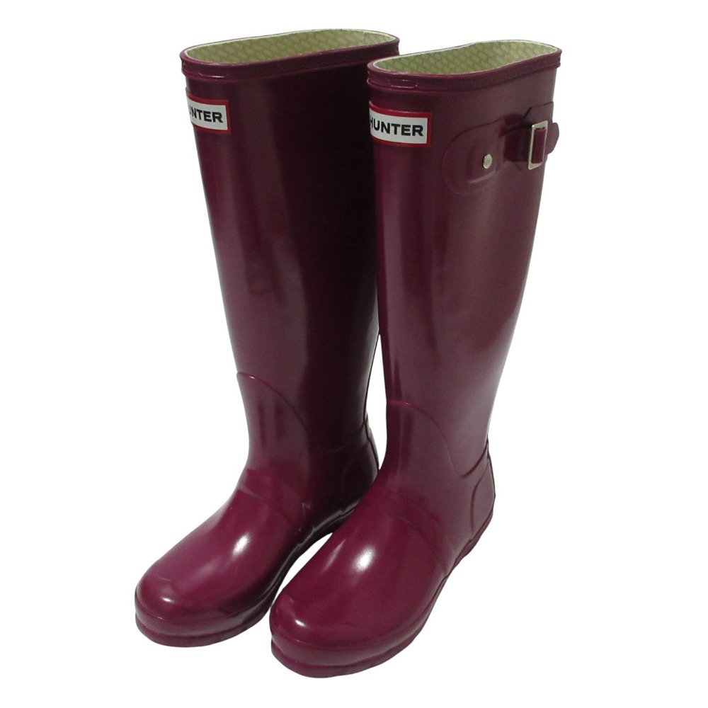 HUNTERオリジナルトールロングブーツUK6/US7M/8F/EU39パープル 楽天