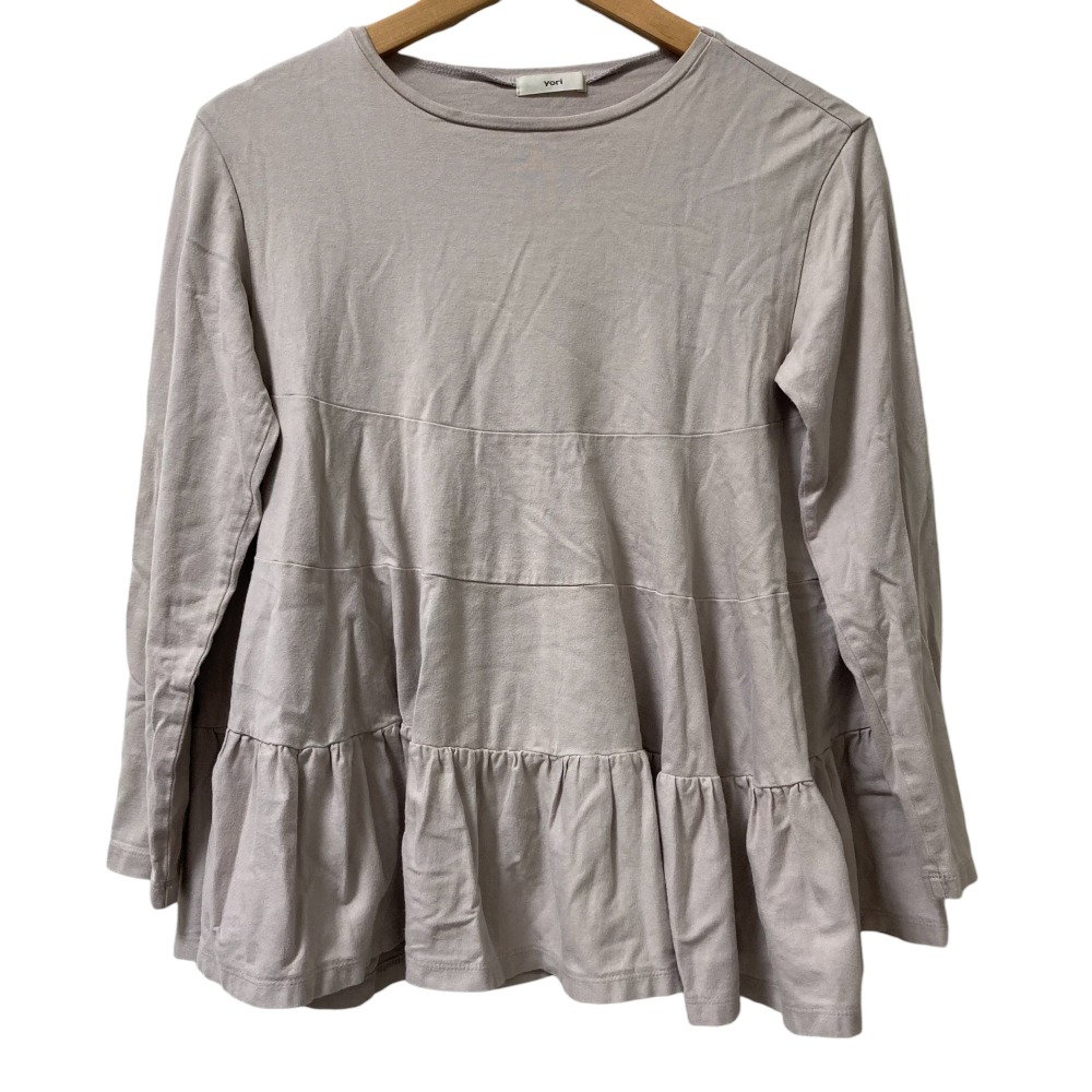 【yori】ヨリ　シャーベットフリルカットソー　新品未使用タグ付き シャーベットフリルカットソー | all item| yori