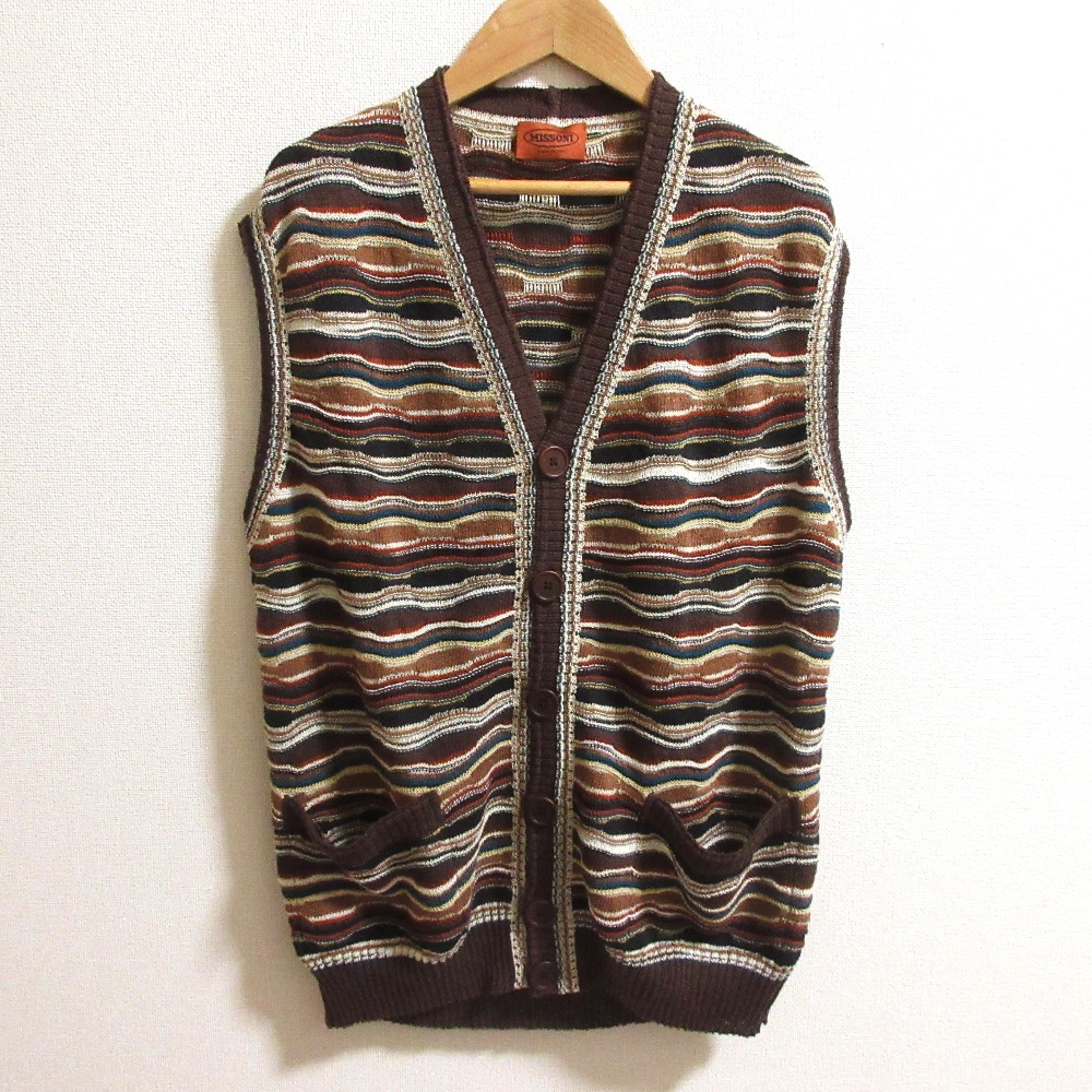 楽天市場】古着 Missoni ミッソーニ イタリア製 Vネック ニットベスト