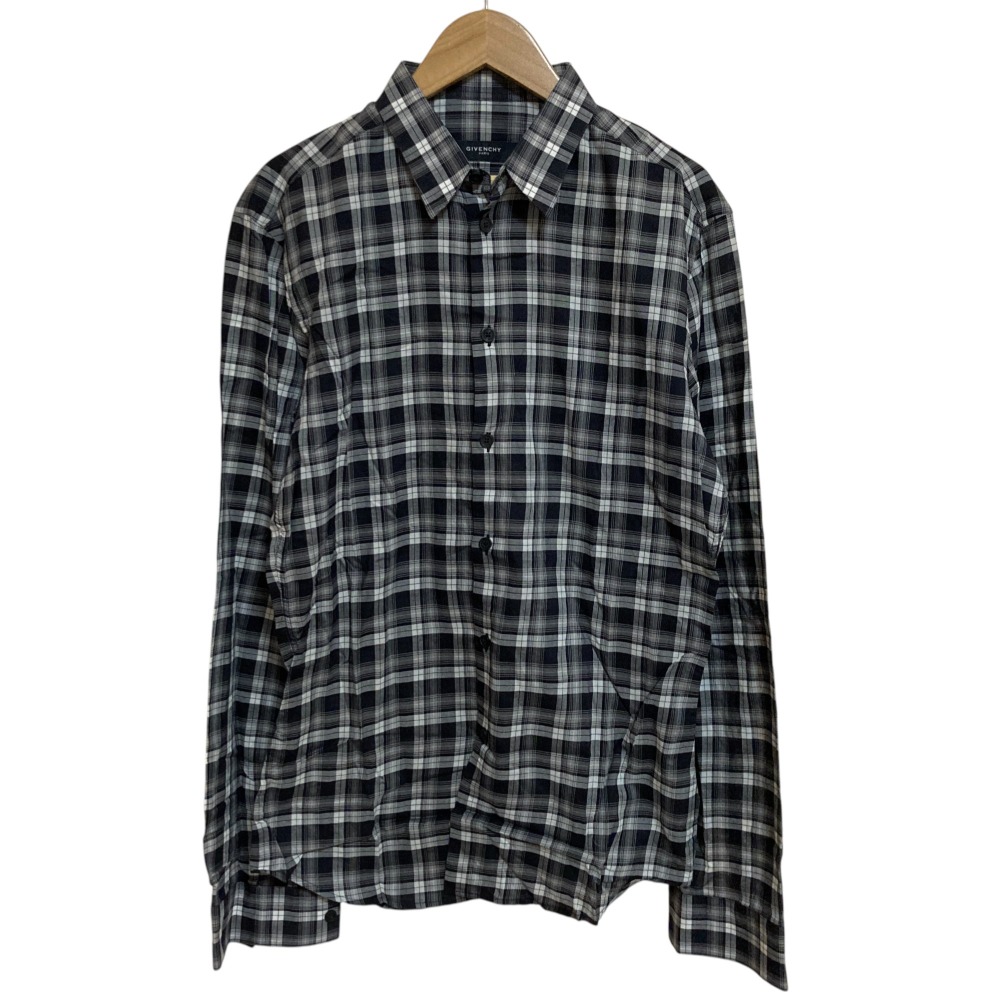 ジバンシー　GIVENCHY 90s チェック柄 クロップドシャツ　 R ジバンシー GIVENCHY 90s チェック柄 クロップドシャツ R