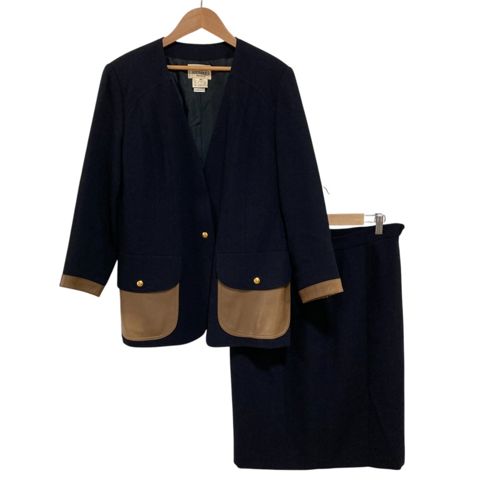 楽天市場】HERMES エルメス クリストフ・ルメール期 ネイビー セリエ釦