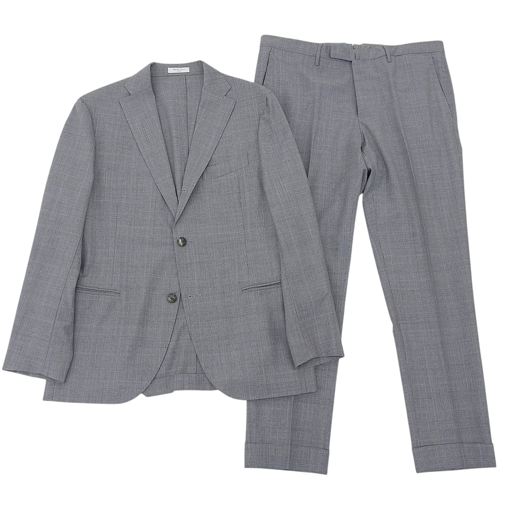 <美品>BOGLIOLI ダークグレー ウール スーツ サイズ48 楽天市場】BOGLIOLI ボリオリ サイズ:48 ストライプ ウール 段返り 3B