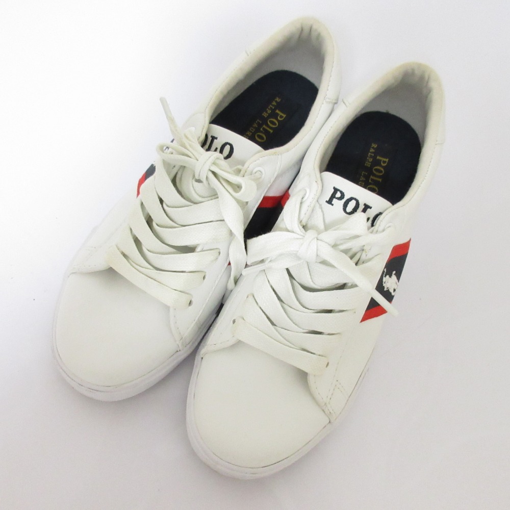 Polo ホワイト/ピンク スニーカー POLO RALPH LAUREN ポロ ラルフローレン スニーカー レディース