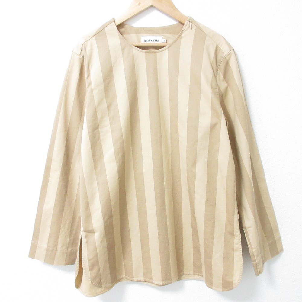 美品 marimekko マリメッコ Linja ストライプ ストレッチ ロングスリーブ ブラウス サイズ38 ベージュ レディース 古着 中古 USED 楽天市場】【中古】美品 marimekko マリメッコ Linja ストライプ