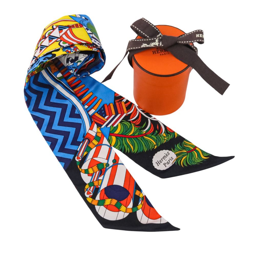 【美品】HERMES エルメス カレ90 シルク スカーフ 魔法の杖傘 美品】HERMES エルメス カレ90 シルク スカーフ 魔法の杖傘