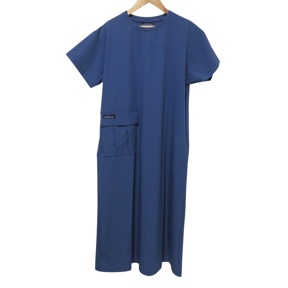 【中古】美品 THOUSAND MILE サウザンドマイル BEAUTY&YOUTH UNITED ARROWS 別注 ショートスリーブワンピース TM251NP50862 F ブルー レディース Luxs ブランド古着のリュクス