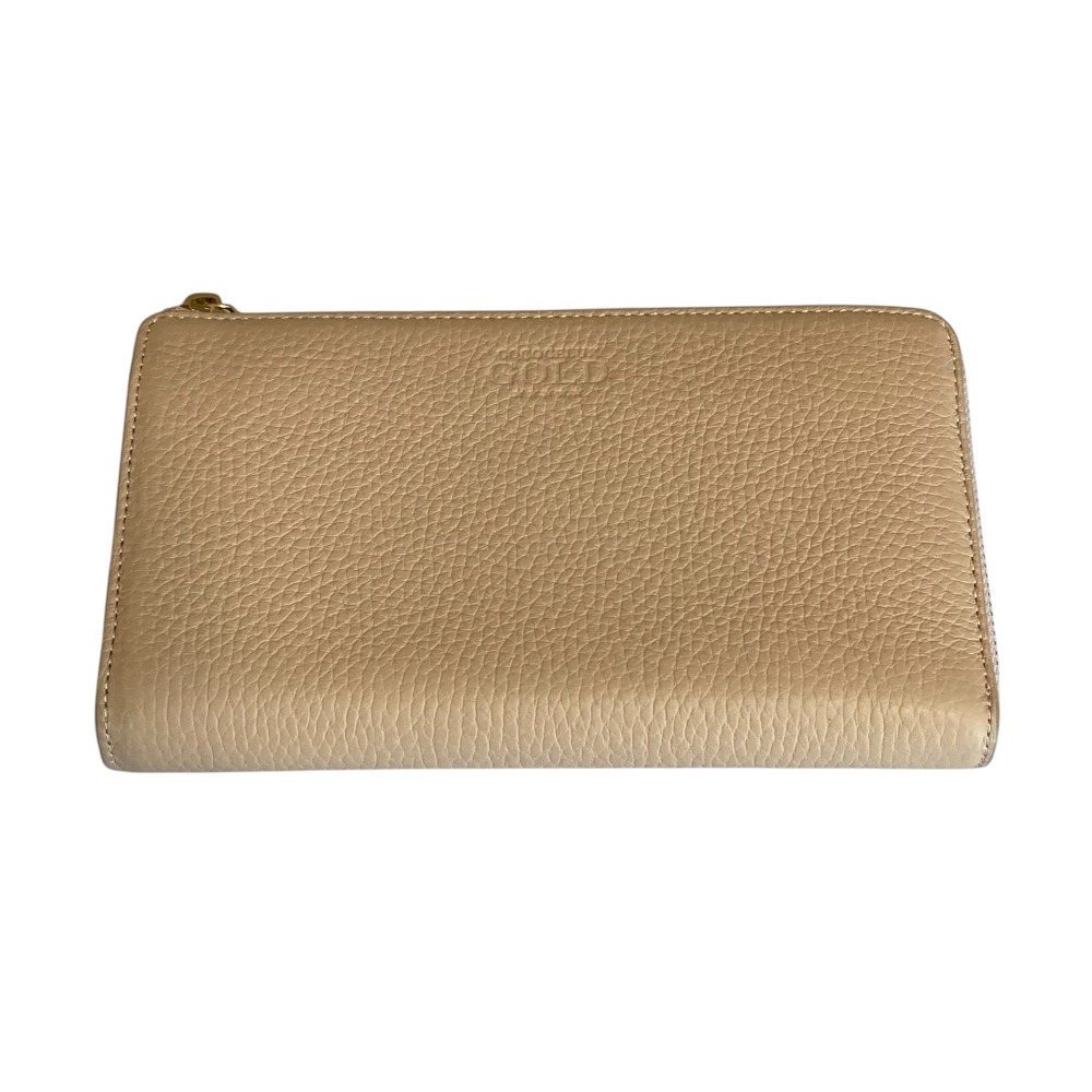 極美品 ★ココセリュックスゴールド★ ポーチ ロゴ ネイビー ツートンカラー COCOCELUX GOLD】 セレブリティーな極上のクロコダイル革が