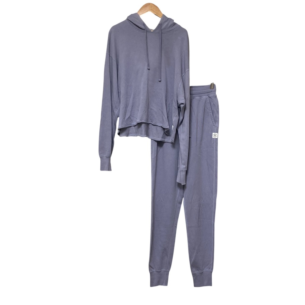 【中古】良品 REIGNING CHAMP レイニングチャンプ スウェット パーカー パンツ セットアップ サイズS/XS パープル レディース Luxs ブランド古着のリュクス