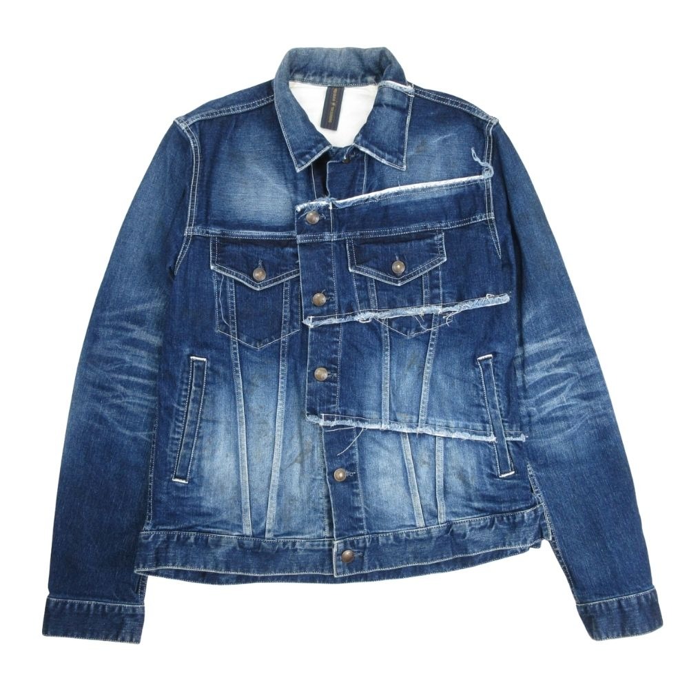 楽天市場】MIHARA YASUHIRO Denim ドッキング シャツ地 切替 ブルゾン
