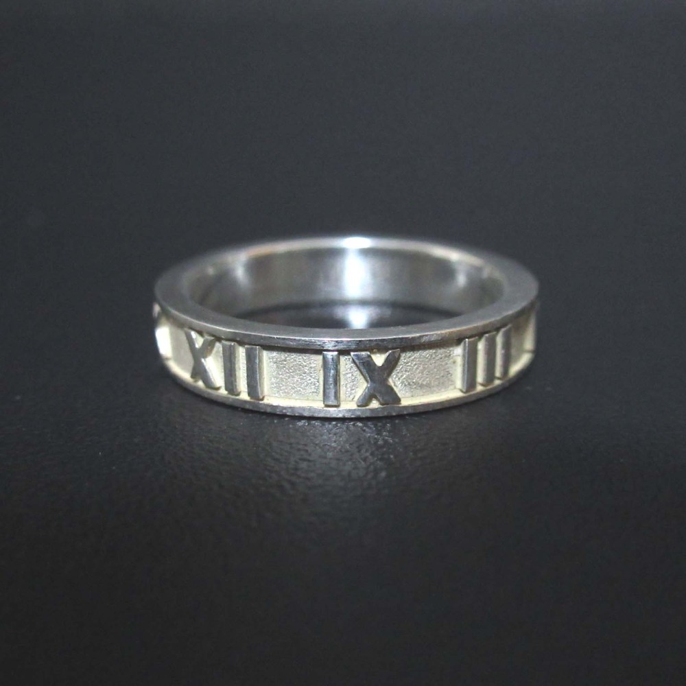 TIFFANY & Co. アトラスリング 14号 シルバー925 ローマ数字 jewellshop_itdyhar64lci