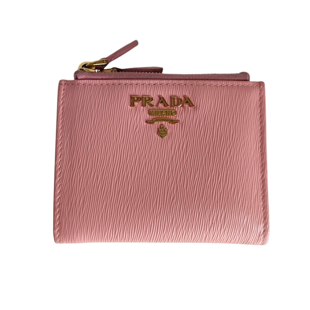 prada 財布 美品 希少　プラダ ケース　ヴィッテロムーブ　コンパクト PRADA プラダ VITELLO MOVE ヴィッテロムーブ 二つ折り財布