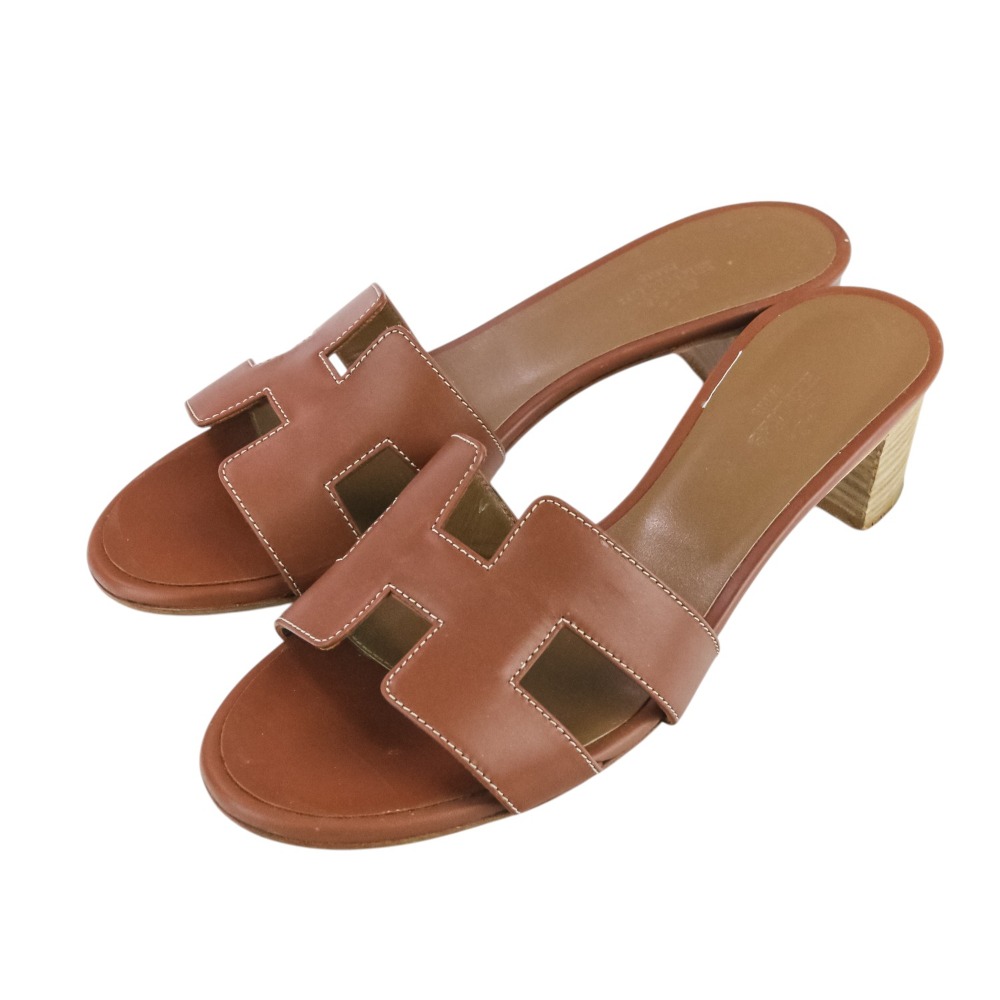 楽天市場】【エルメス】Hermes オアジス Hマーク レザー ミュール