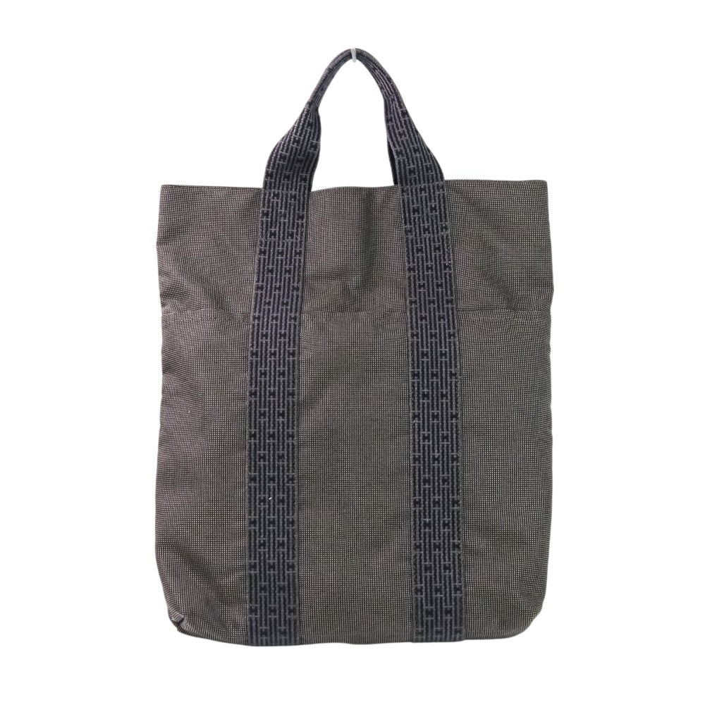 【中古】良品 HERMES エルメス エールライン カバス キャンバストートバッグ グレー キッズ Luxs ブランド古着のリュクス