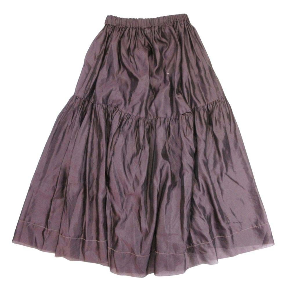 楽天市場】ブラミンク BLAMINK シルク ギャザー フレア ロング