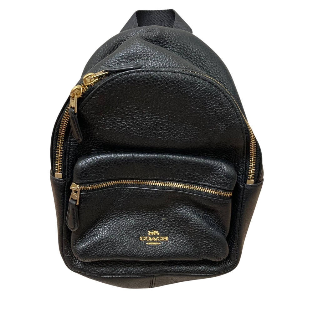 楽天市場】COACH コーチ/レザーミニバックパック/リュック