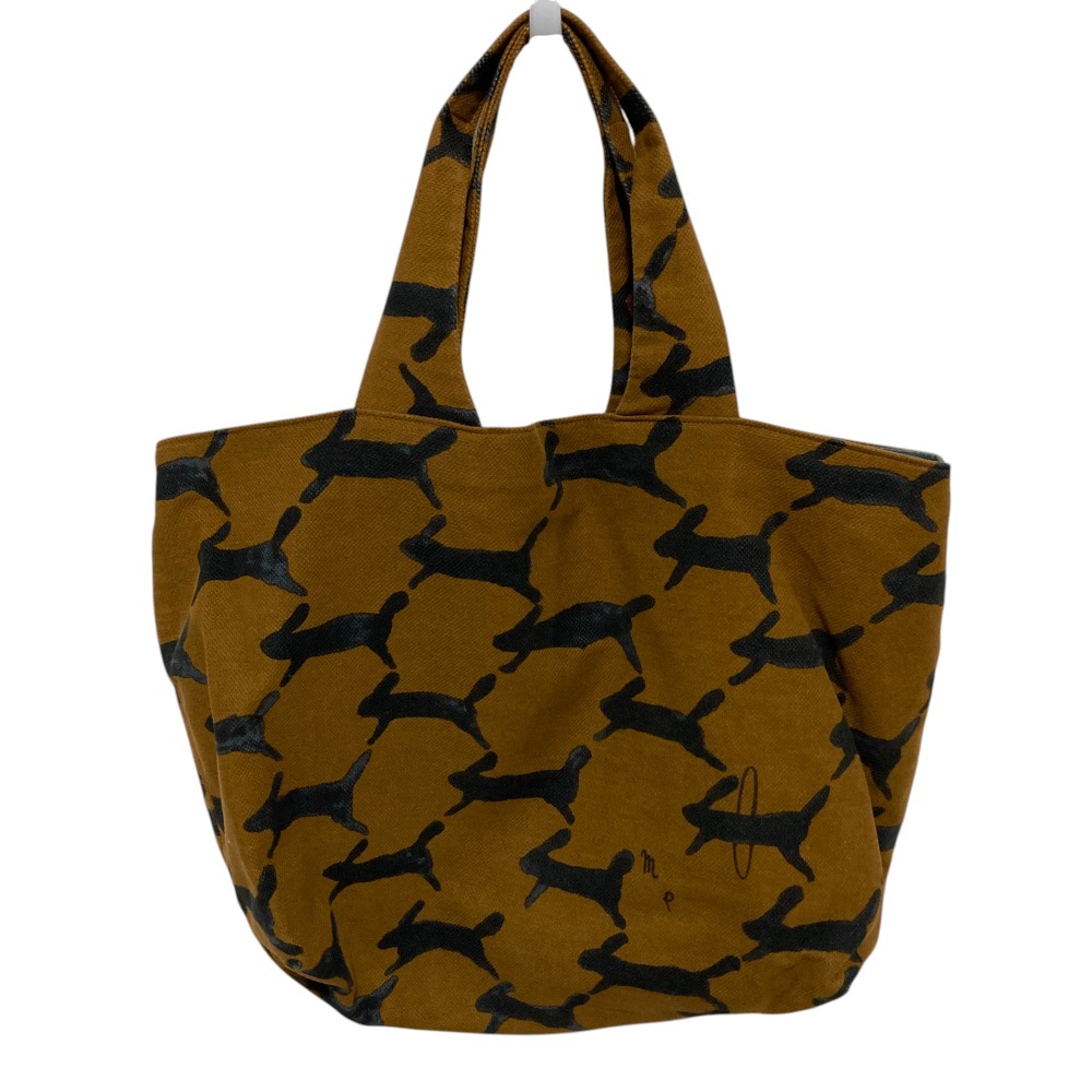 ハンドメイド　ミナペルホネン ブラウン刺繍トートバッグ 470931741cba59b9f5f674ac041ec1