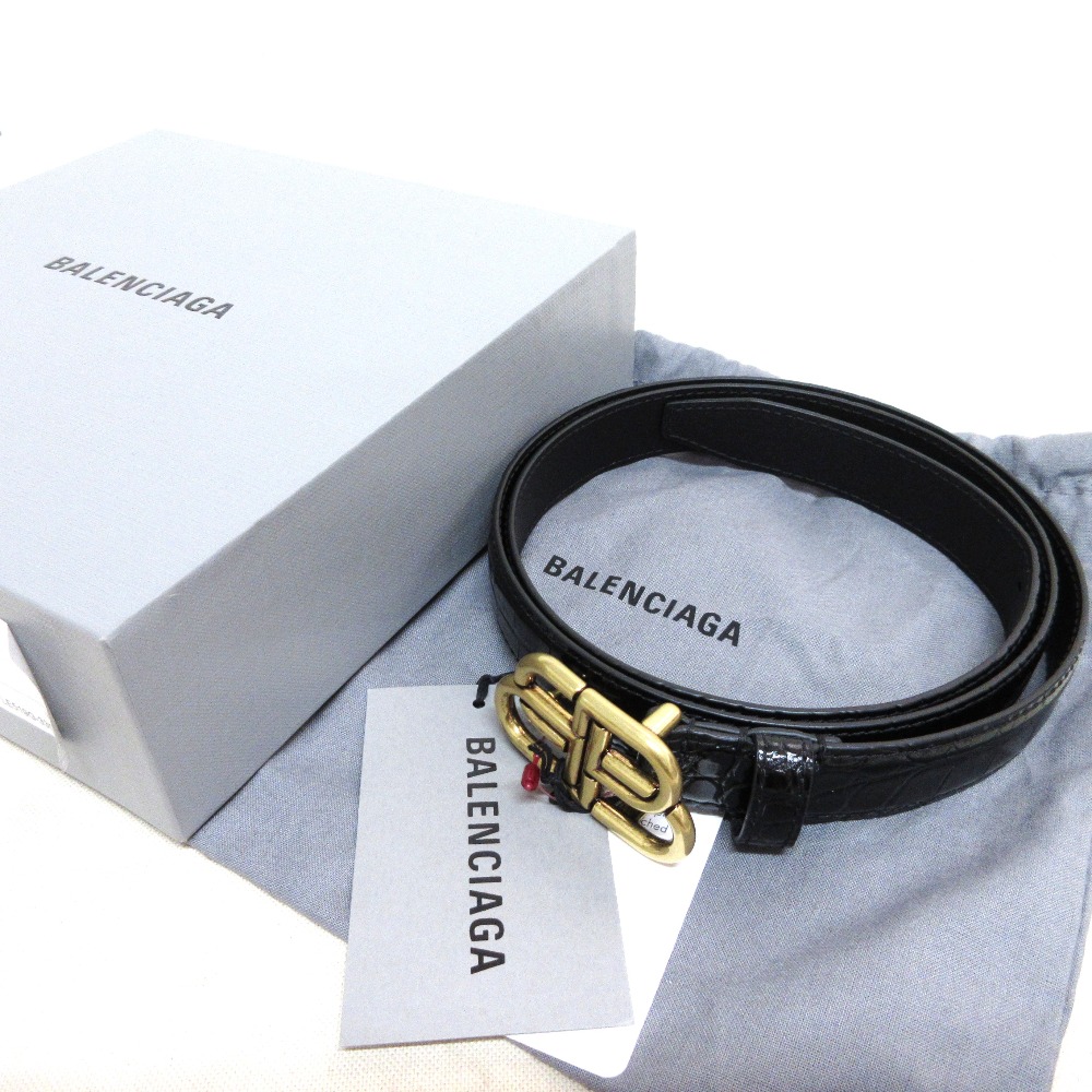BALENCIAGA ブラックレザーロゴベルト 楽天市場】K BALENCIAGA ロゴベルト 505071 レザー ブラック