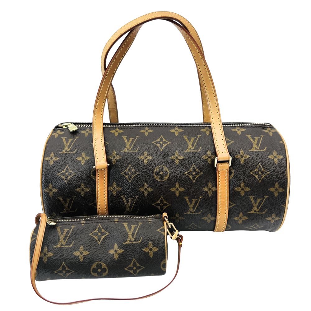 【中古】美品 LOUIS VUITTON ルイヴィトン モノグラム パピヨン30 ハンドバッグ ポーチ付き M51385 ブラウン レディース Luxs ブランド古着のリュクス 72,738円