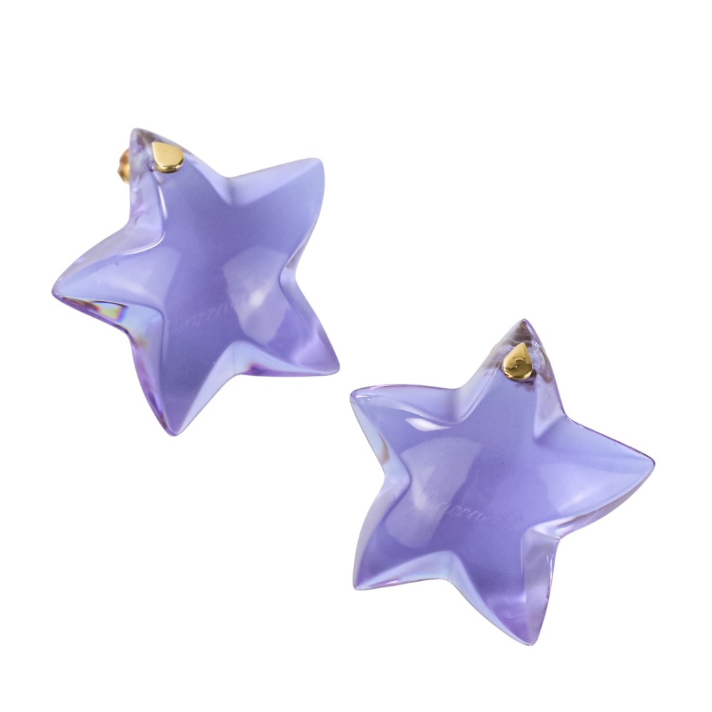 Baccaratバカラ タンタシオン薄紫系クリスタルSV925ピアス　42094 Baccarat バカラ 【タンタシオン】ドロップ スイング ピアス