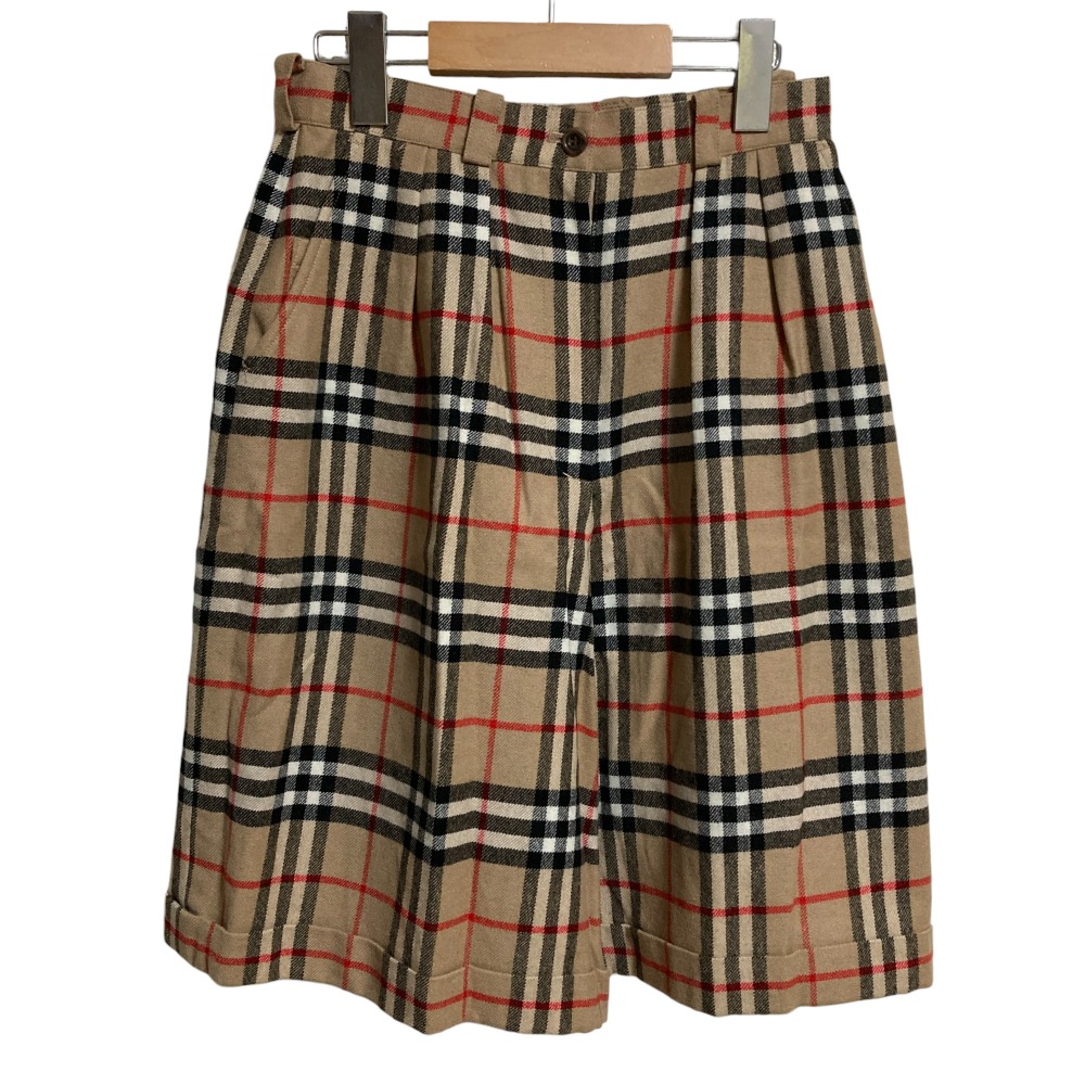 美品★BURBERRY バーバリー ノバチェック コットン100% ハーフパンツ BURBERRY バーバリー ハーフパンツ CHECK SILK WOOL JACQUARD
