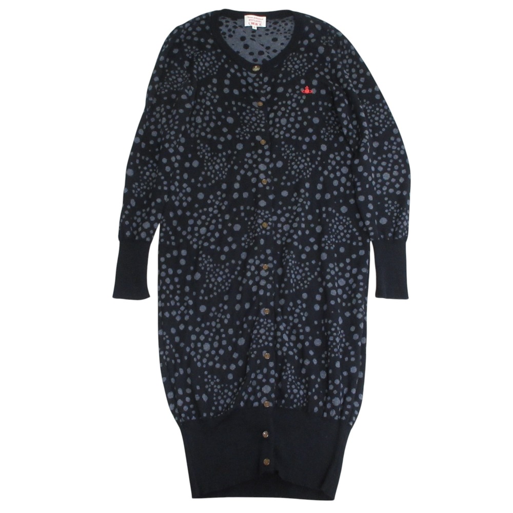 ヴィヴィアン　カーディガン　オーブ 美品》ヴィヴィアンウエストウッド カーディガン オーブ刺繍