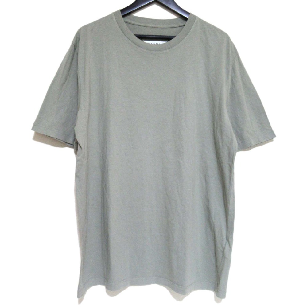 【中古】良品 22SS Maison Margiela 10 メゾンマルジェラ 半袖 クラシック プレーンTシャツ XLサイズ カーキ メンズ Luxs ブランド古着のリュクス