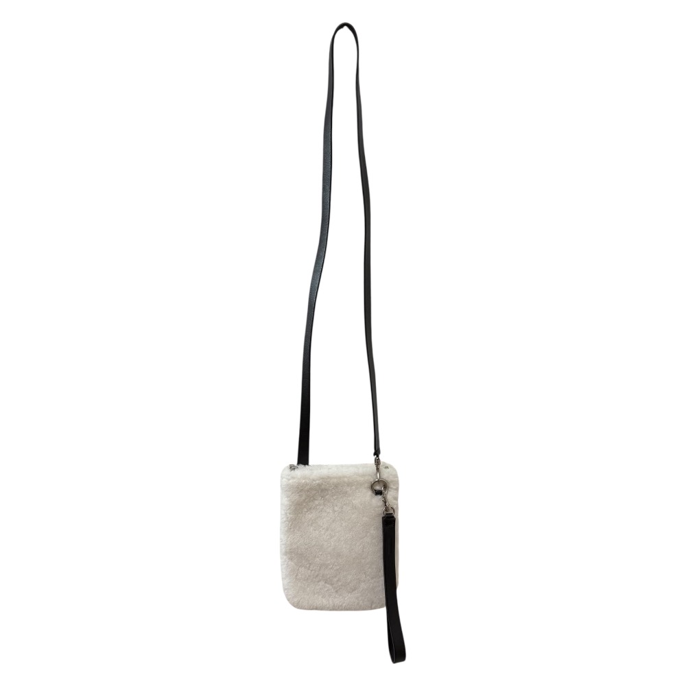 【中古】未使用 JIL SANDER ジルサンダー ムートン ミニショルダーバッグ ホワイト レディース Luxs ブランド古着のリュクス|Luxs(ブランド古着のリュクス)
