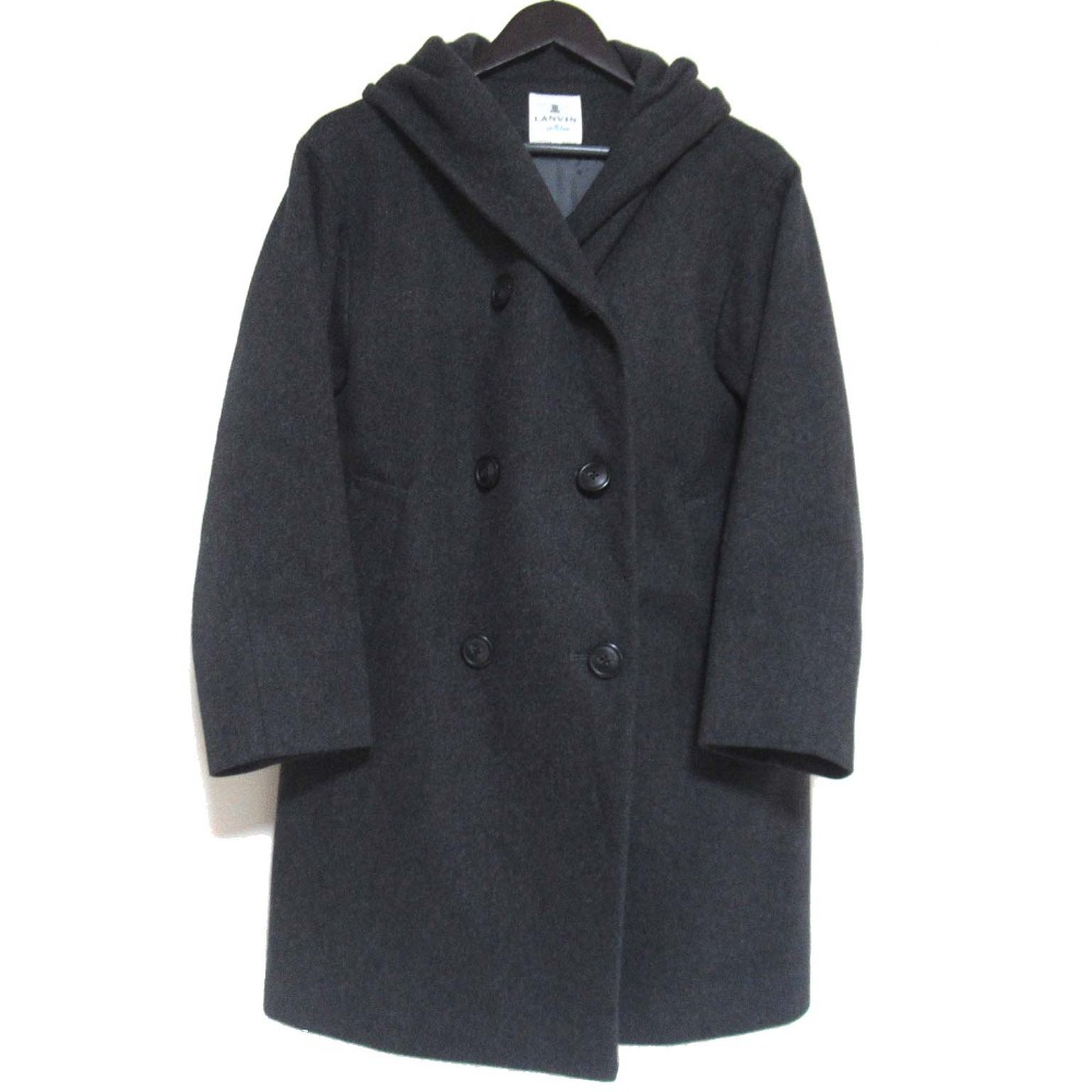 LANVIN グレー☆ランバンオンブルー　ムートンコート38ジャケット LANVIN en Bleu｜ランバンオンブルーのジャケット/アウター通販 - ZOZOTOWN