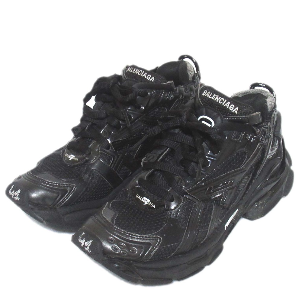 BALENCIAGA ブラック スニーカー 39 Balenciaga ロゴ スニーカー | ブラック | FARFETCH JP