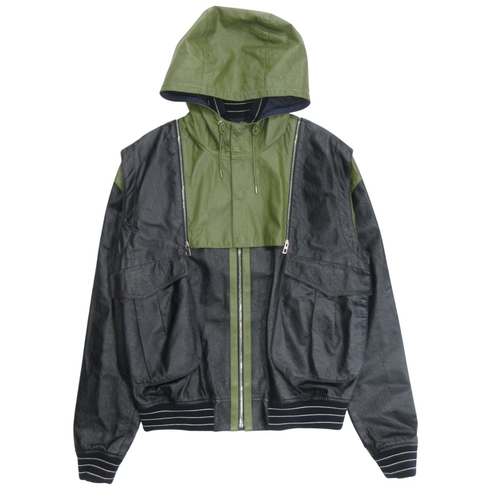 楽天市場】LOEWE VINTAGE LAMB LEATHER BLOUSON 50 ロエベ ラムレザー