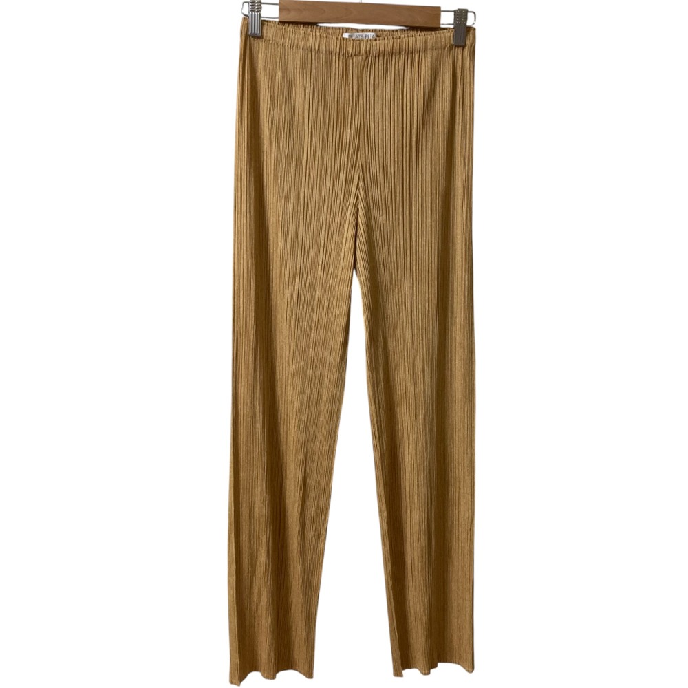 極美品✨プリーツプリーズ イッセイミヤケ サルエルパンツ ブラウン サイズ2 PLEATS PLEASE ISSEY MIYAKE - 極美品 プリーツプリーズ イッセイ