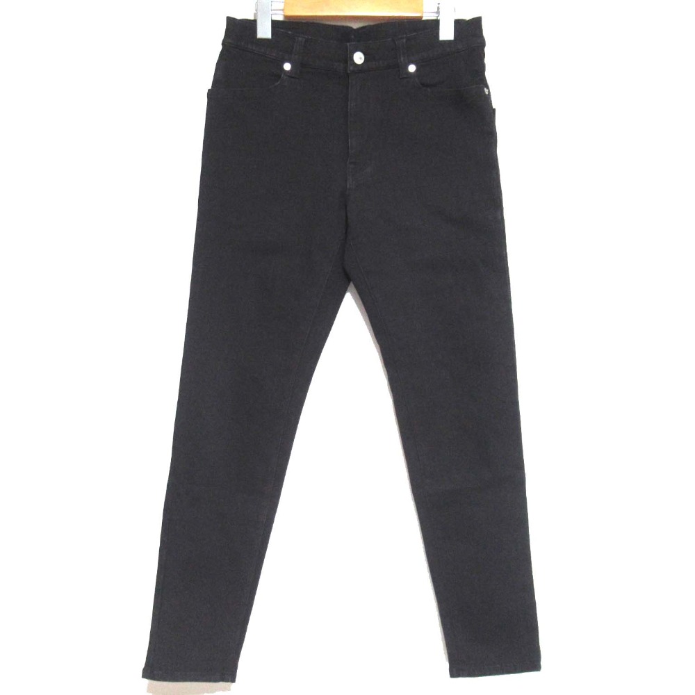【中古】美品 junhashimoto ジュンハシモト CARROT FIT DENIM キャロットフィット ストレッチ スキニーデニムパンツ ジーンズ 2 ブラック メンズ Luxs ブランド古着のリュクス