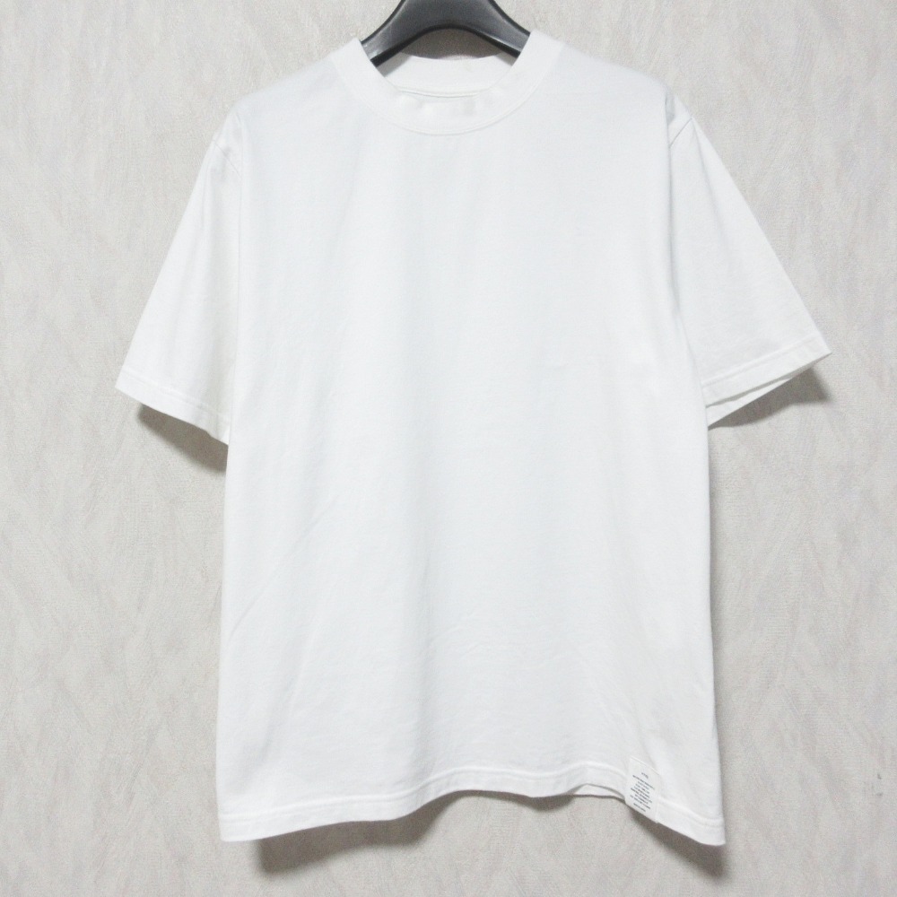 【中古】良品 24SS HYKE ハイク クルーネック Tシャツ カットソー レギュラーフィット サイズ2 ホワイト レディース Luxs ブランド古着のリュクス