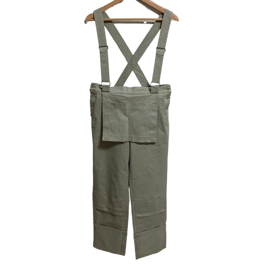 【中古】美品 24SS Max Mara マックスマーラ ダブルニー ストレッチ ワークパンツ サイズ44 ベージュ レディース Luxs ブランド古着のリュクス