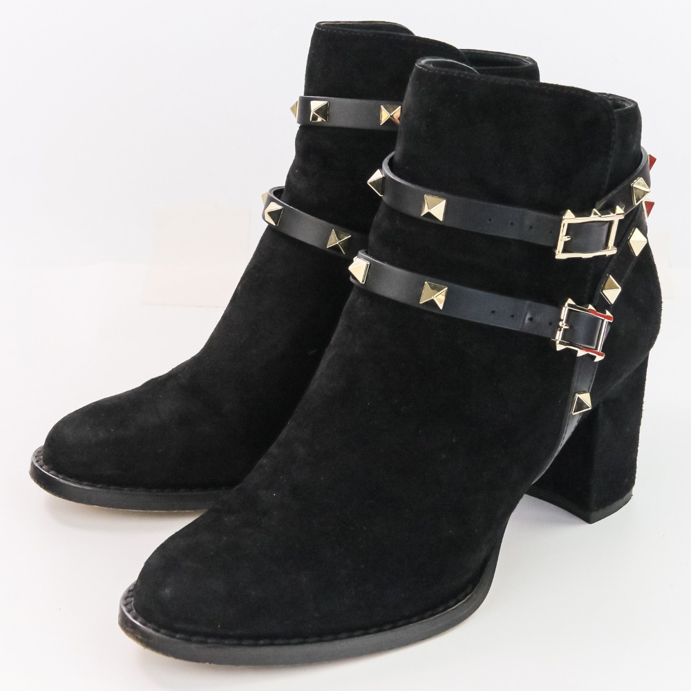 ヴァレンティノ ガラヴァーニ ロックスタッズ ショートブーツ ハイヒール 37 楽天市場】【中古】 ショートブーツ ロックスタッズ レディース SIZE