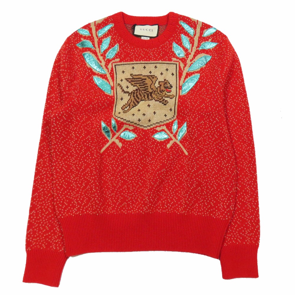 人気柄　グッチ　キッズ　セーター　ニット　GG 新品　トップス GUCCI - 美品 グッチ GUCCI ニット セーター GG柄 ウール