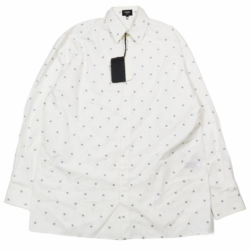 楽天市場】FENDI フェンディ 19AW 襟ズッカ柄 長袖シャツ トップス