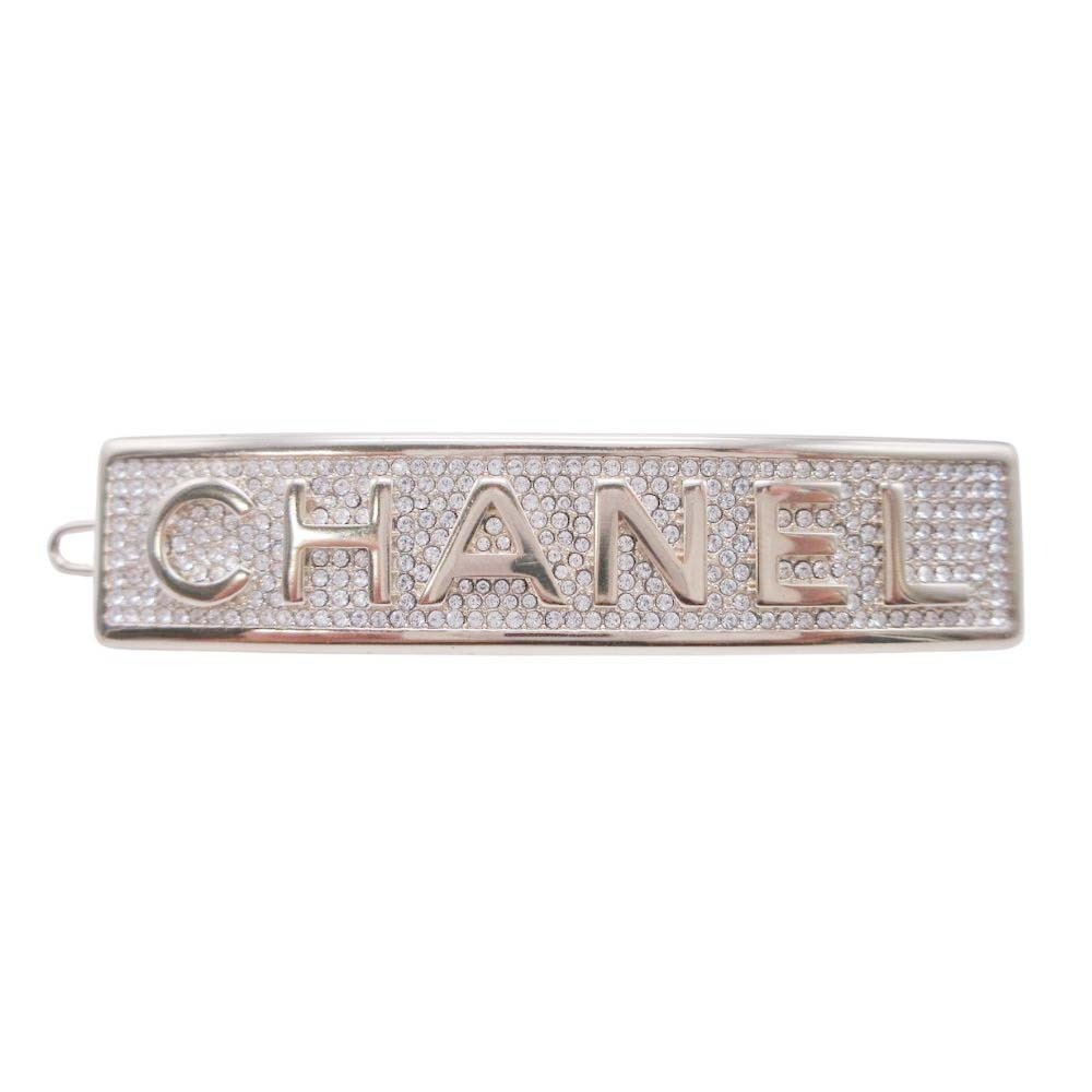 楽天市場】【中古】CHANEL （シャネル）ロゴプレート バレッタ メタル