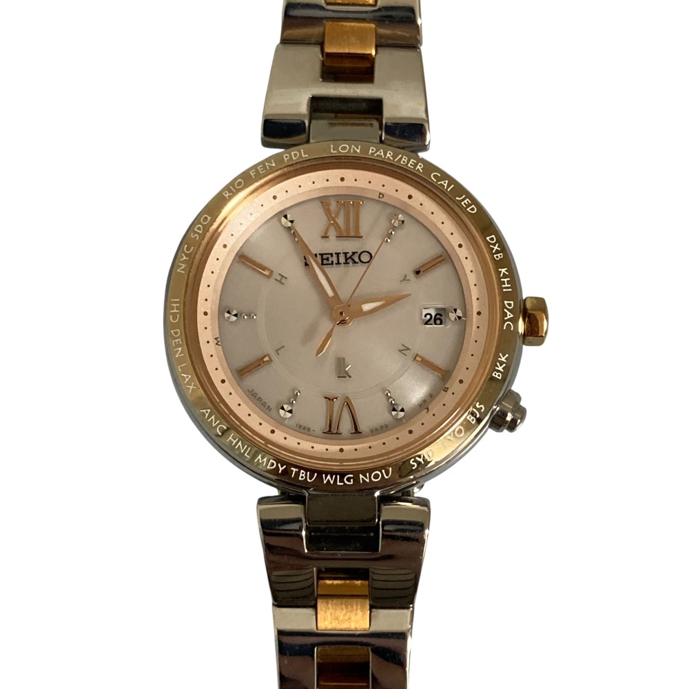 ルキア腕時計 1B25 ソーラー電波 楽天市場】【中古】SEIKO セイコー